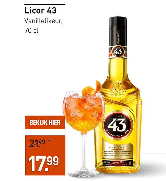 Licor 43 Vanillelikeur, 70 cl