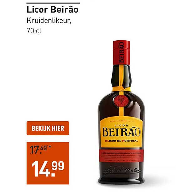 Licor Beirão Kruidenlikeur, 70 cl