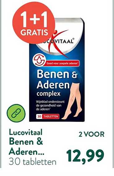 Lucovitaal Benen & Aderen... 30 tabletten 1+1 GRATIS