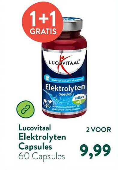 Lucovitaal Elektrolyten Capsules 60 Capsules 1+1 gratis
