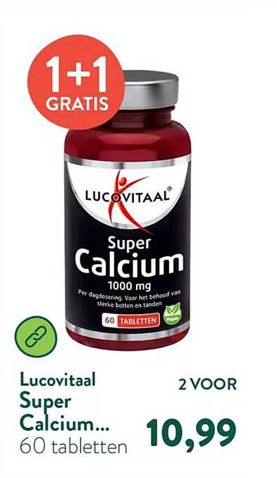Lucovitaal Super Calcium... 60 tabletten 1+1 GRATIS