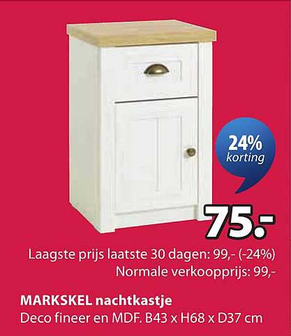 MARKSKEL nachtkastje