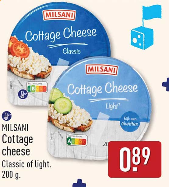 MILSANI Cottage cheese Classic of light. 200 g.
