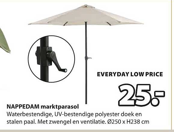NAPPEDAM marktparasol