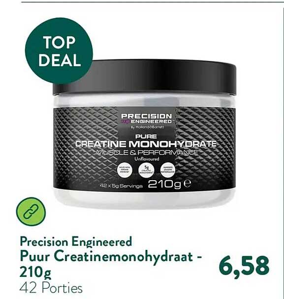 Precision Engineered Puur Creatinemonohydraat - 210g 42 Porties