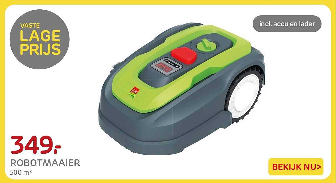 Robotmaaier 500 m² incl. accu en lader