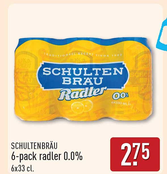 SCHULTENBRÄU 6-pack radler 0.0%