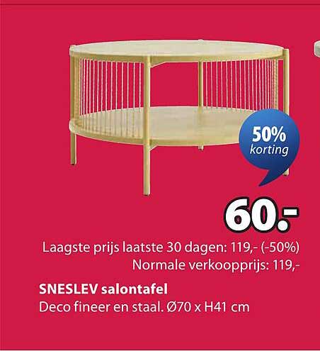 SNESLEV salontafel