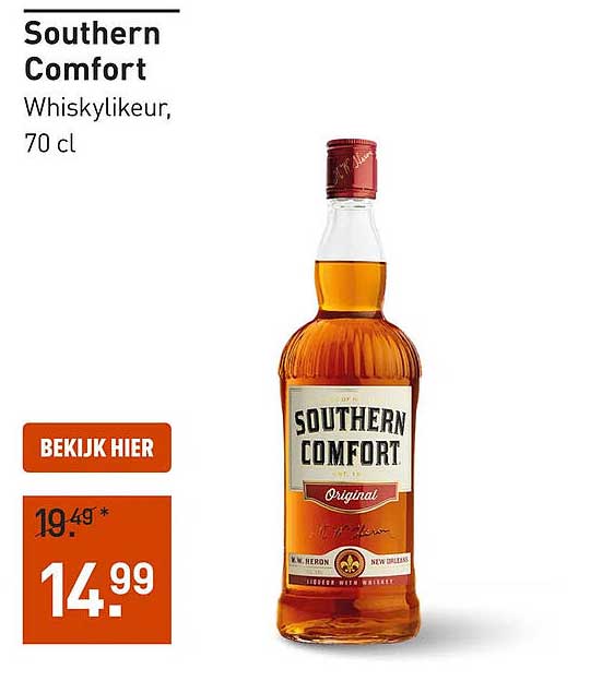 Southern Comfort Whiskylikeur, 70 cl