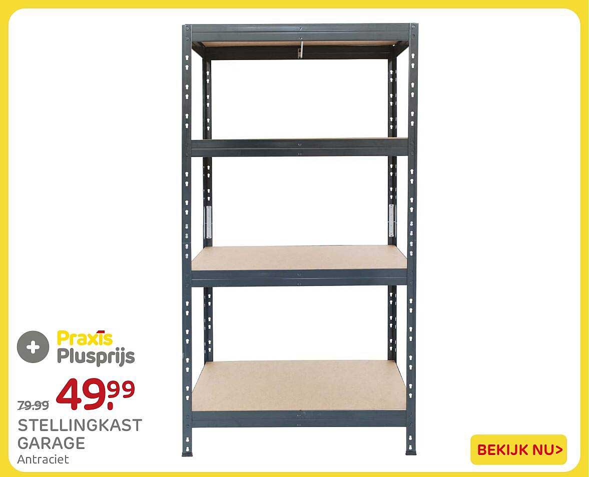 Stellingkast garage antraciet