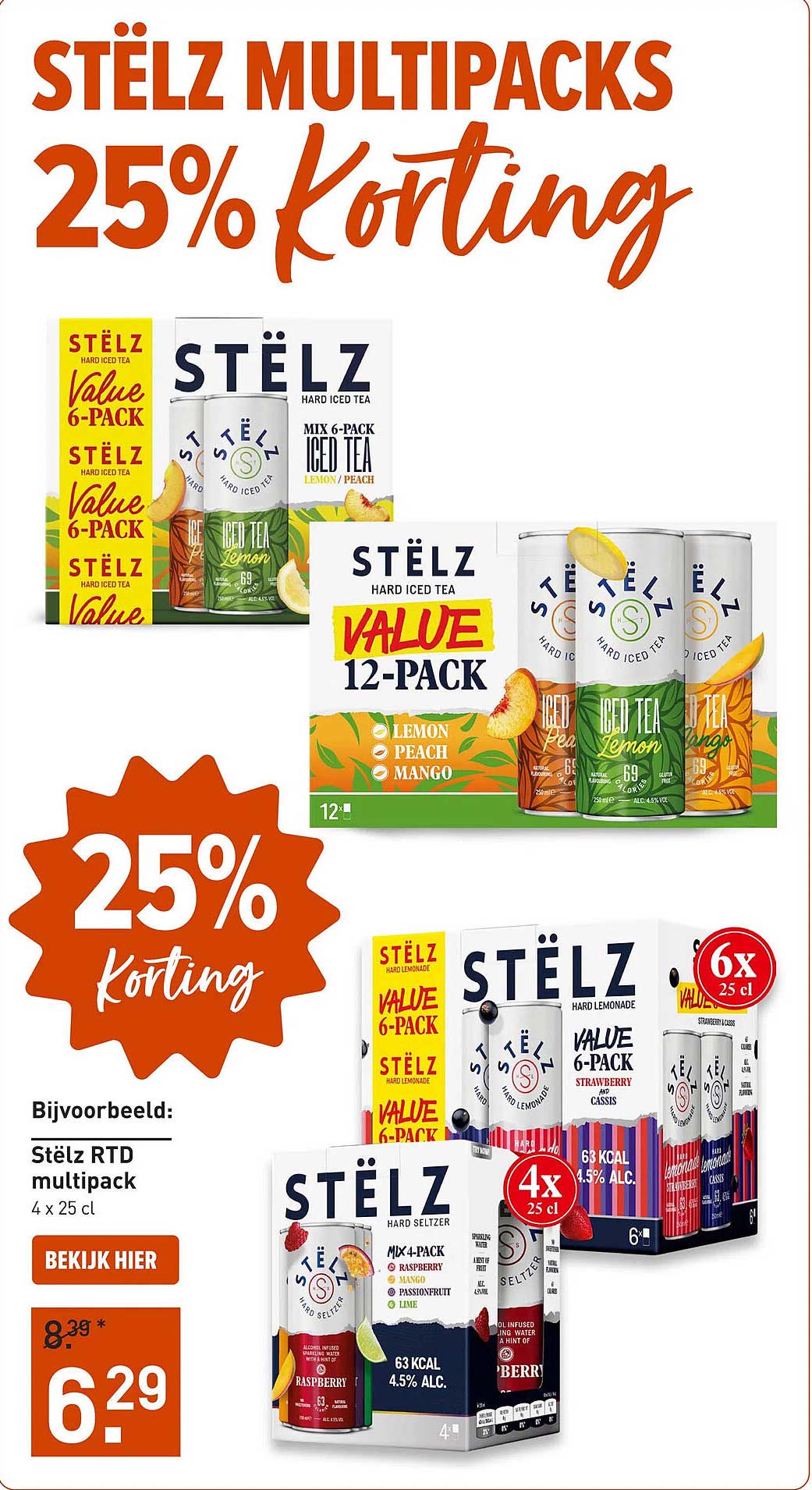 STËLZ multipacks 25% korting