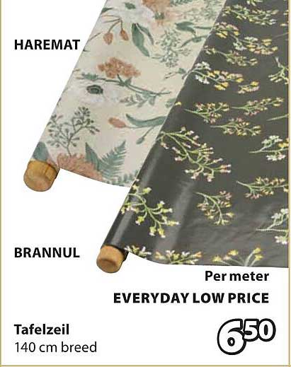 Tafelzeil 140 cm breed Per meter EVERYDAY LOW PRICE