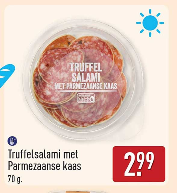 Truffelsalami met Parmezaanse kaas