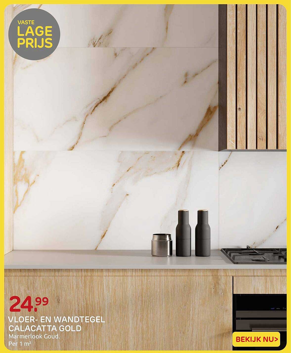 VLOER- EN WANDTEGEL CALACATTA GOLD