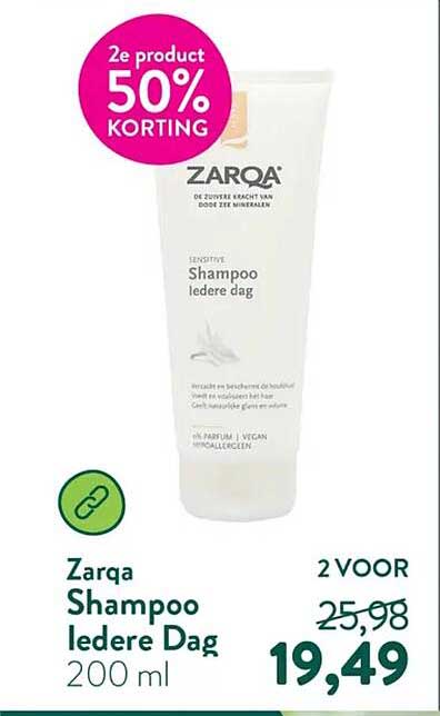 Zarqa Shampoo Iedere Dag 200 ml 2e product 50% korting