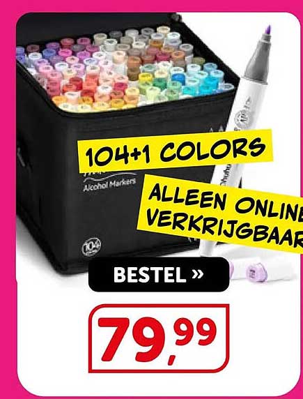 104+1 COLORS ALLEEN ONLINE VERKRIJGBAAR