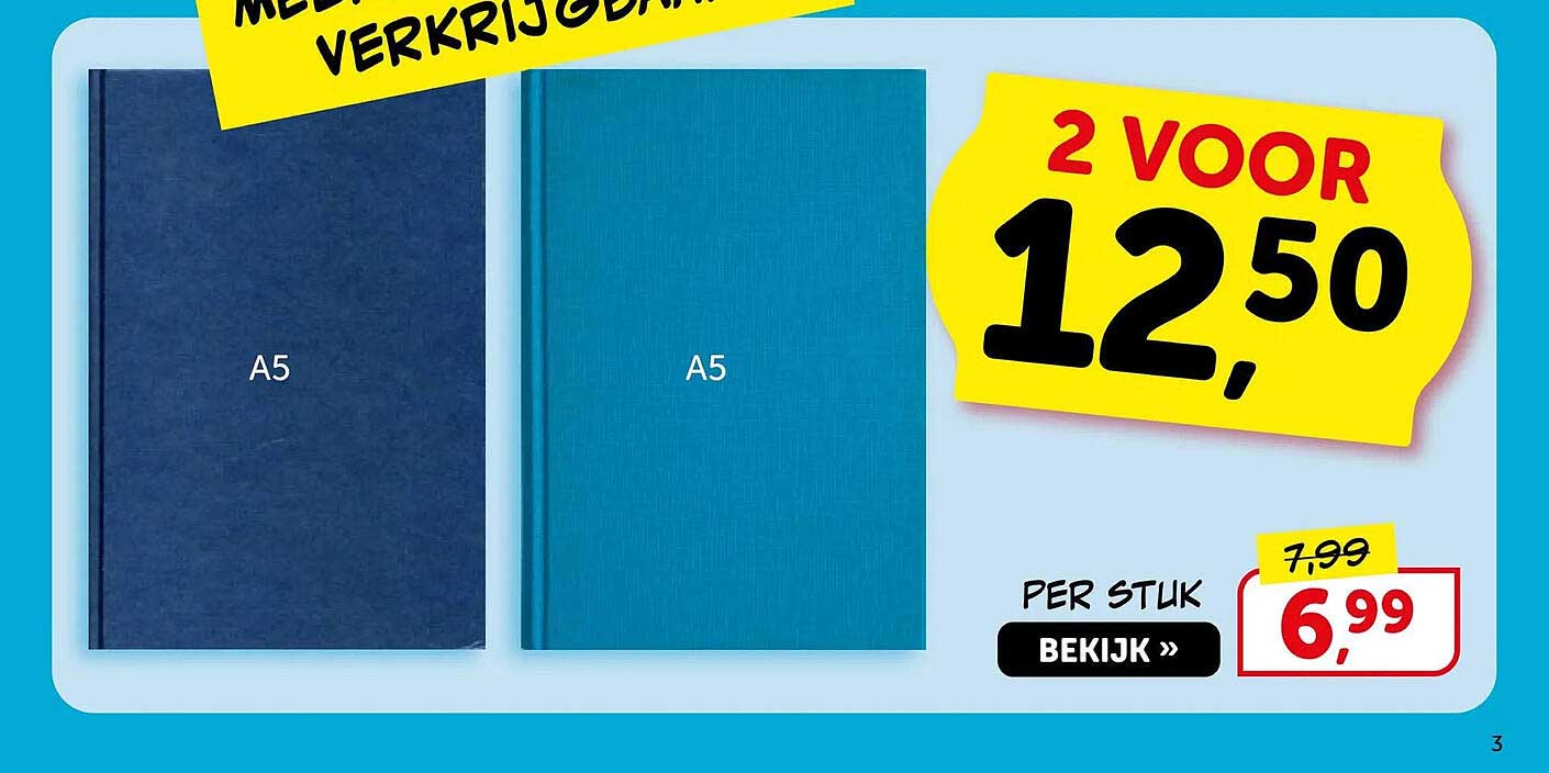 A5 2 voor 12,50