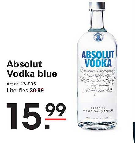 Absolut Vodka blue