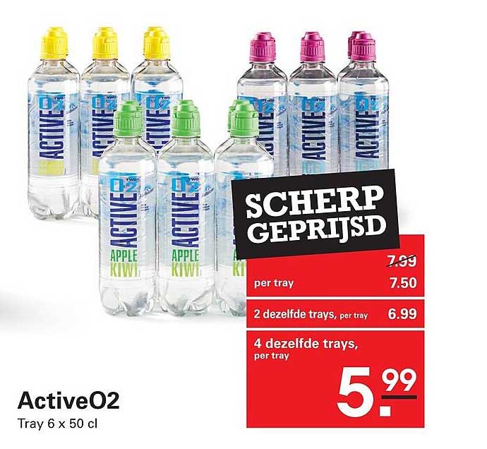 ActiveO2 Tray 6 x 50 cl SCHERP GEPRIJSD