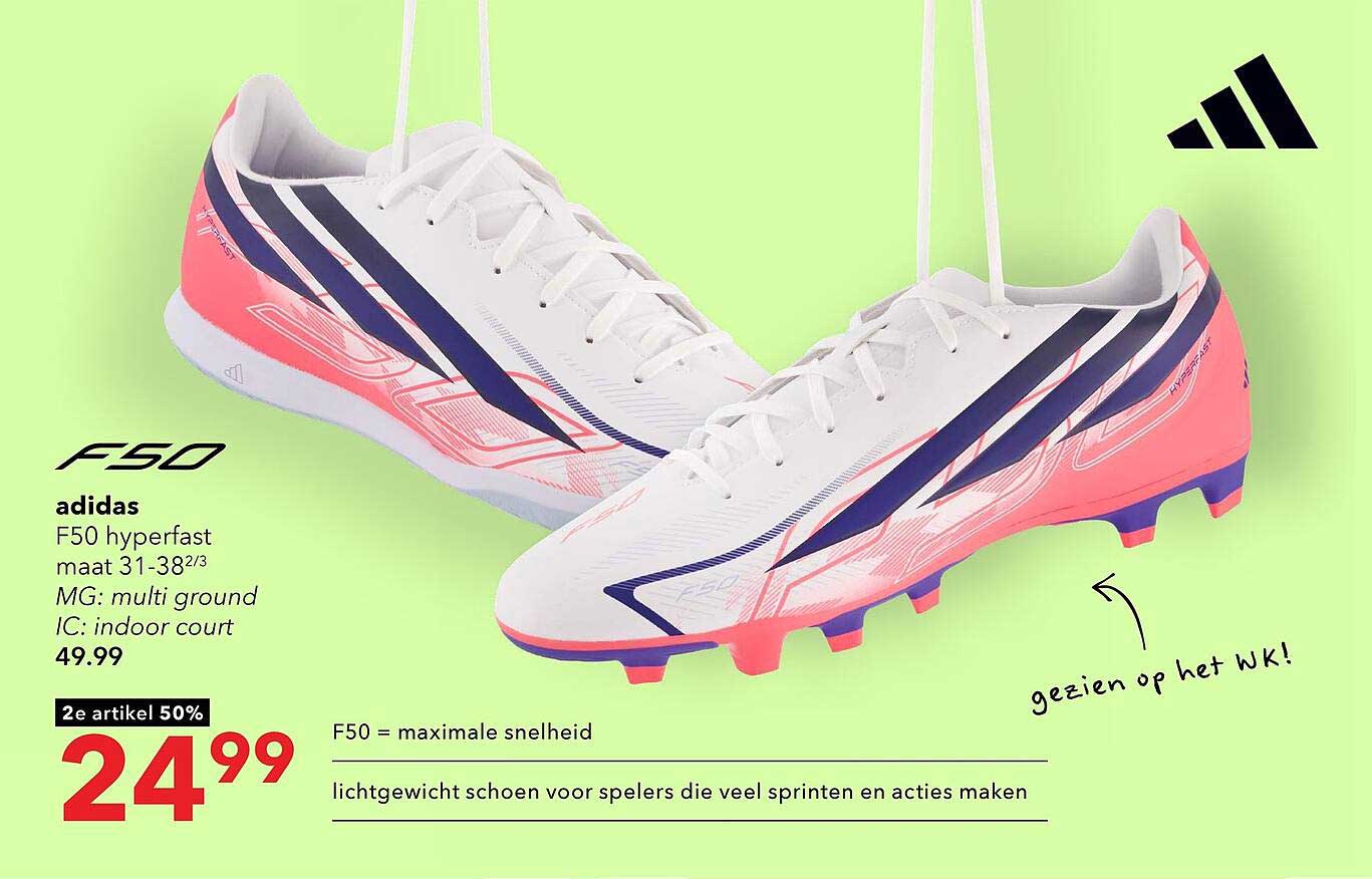 adidas F50 hyperfast 2e artikel 50%
