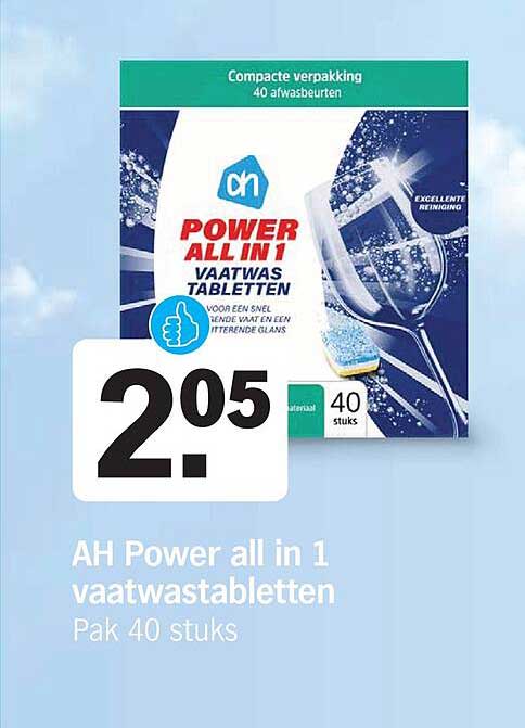 AH Power all in 1 vaatwastabletten