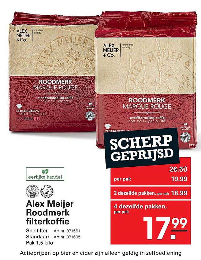 Alex Meijer Roodmerk filterkoffie