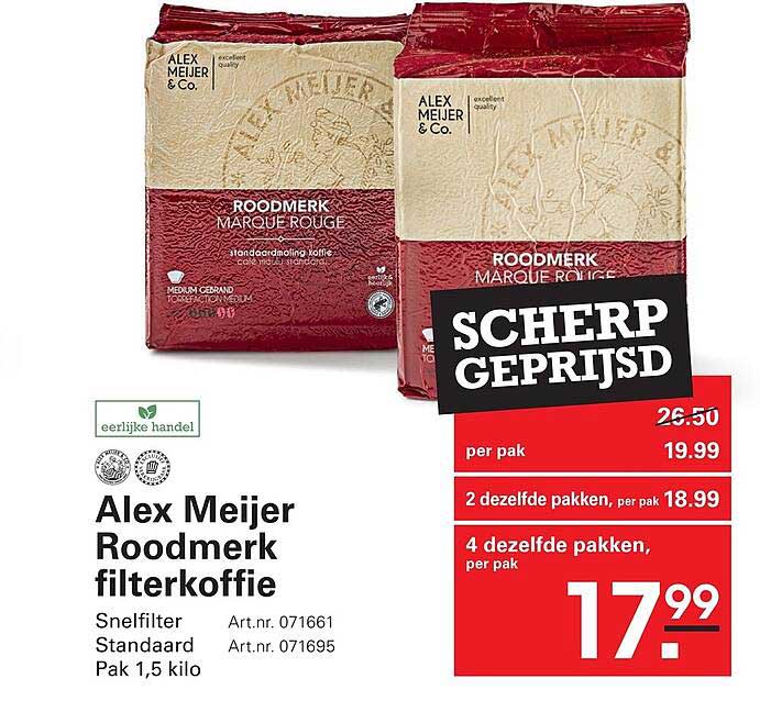 Alex Meijer Roodmerk filterkoffie