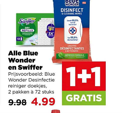 Alle Blue Wonder en Swiffer