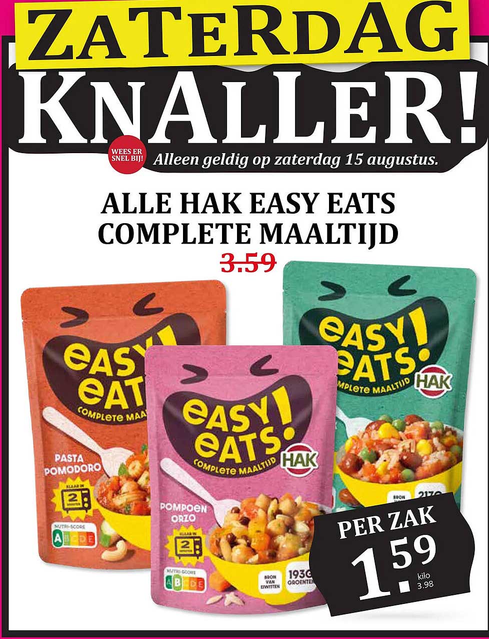 ALLE HAK EASY EATS COMPLETE MAALTIJD