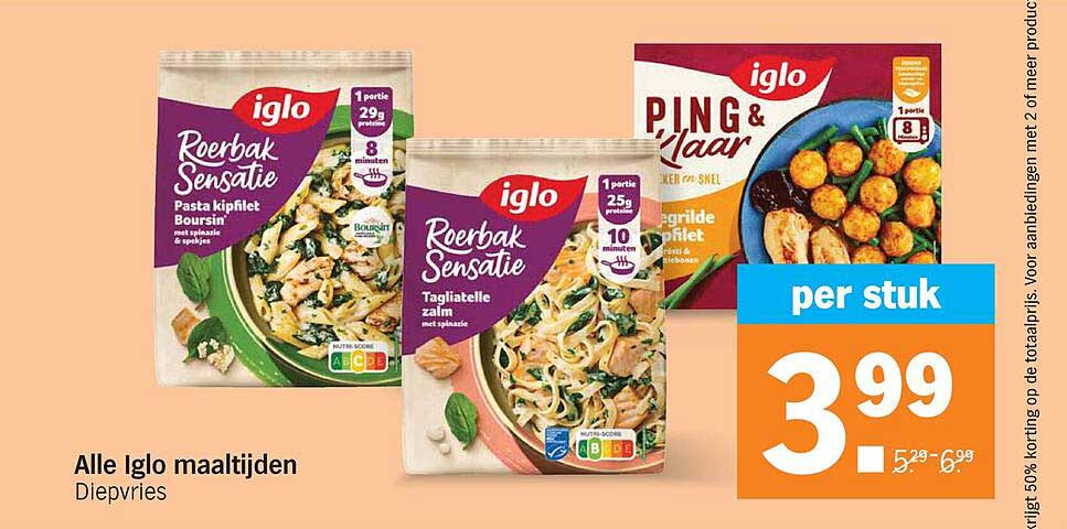 Alle Iglo maaltijden Diepvries