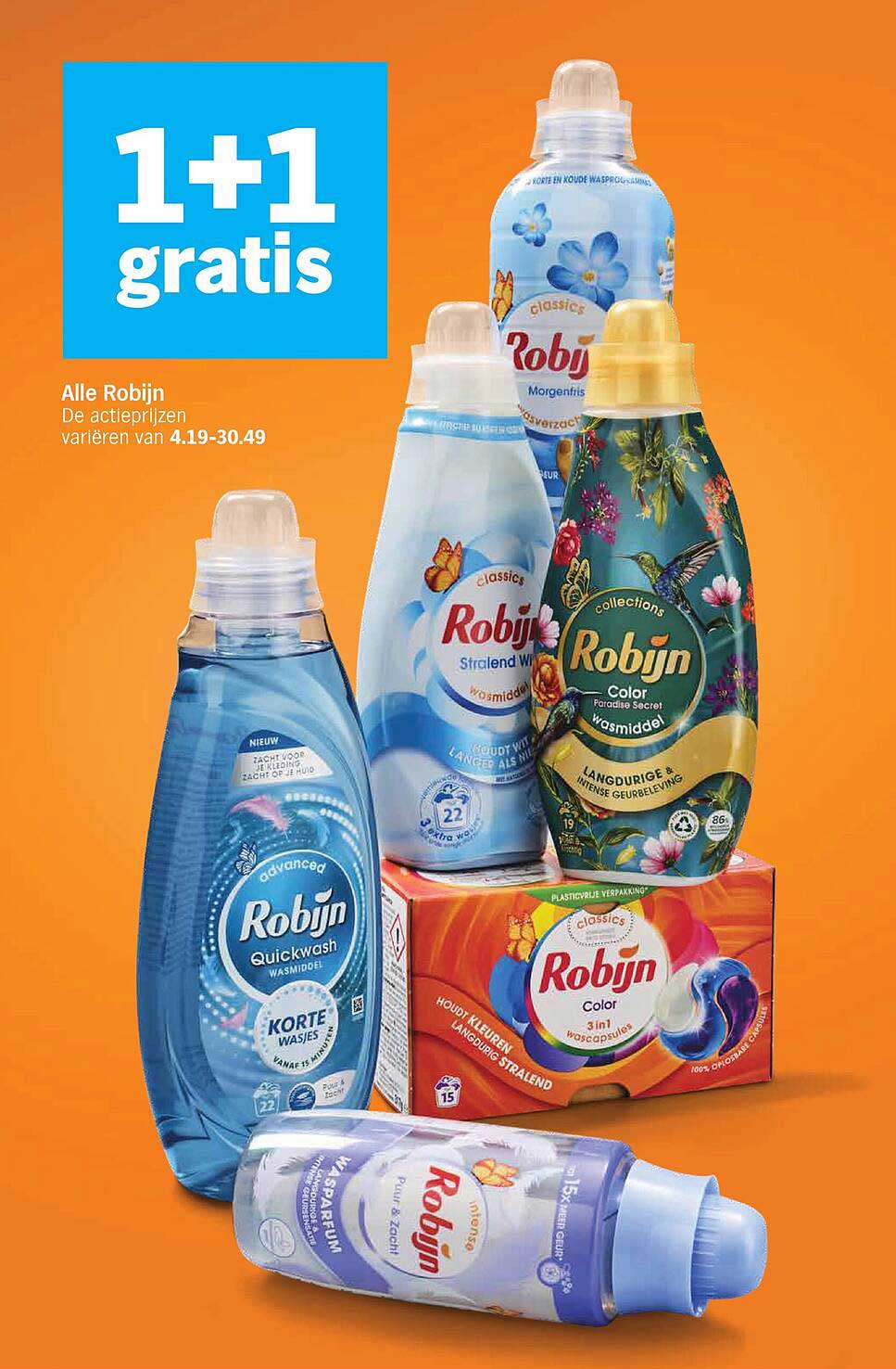 Alle Robijn 1+1 gratis