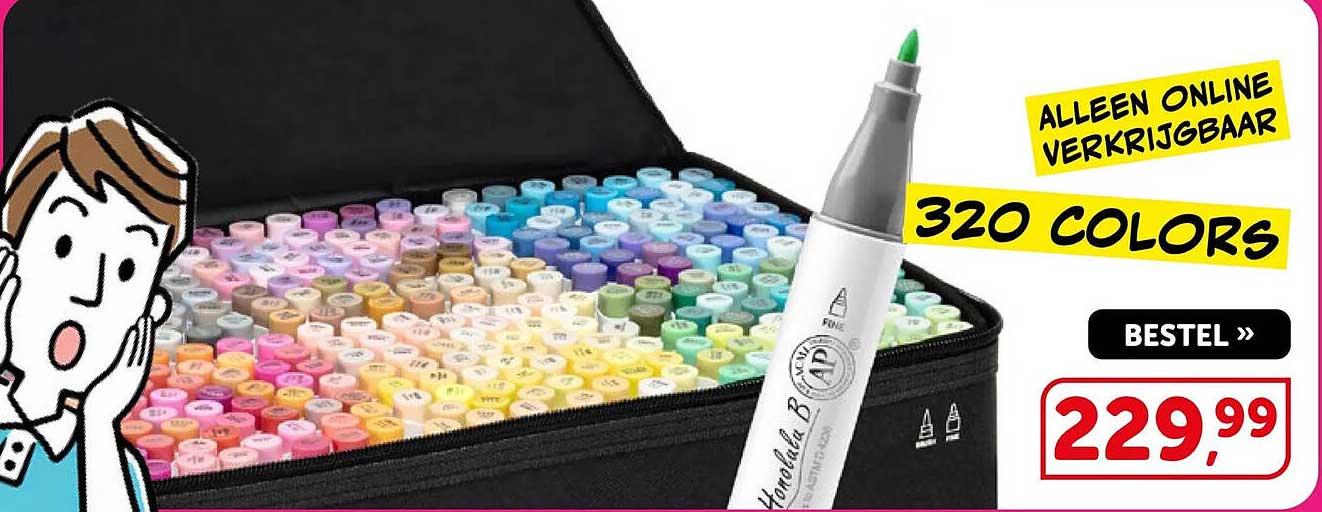 ALLEEN ONLINE VERKRIJGBAAR 320 COLORS BESTEL »
