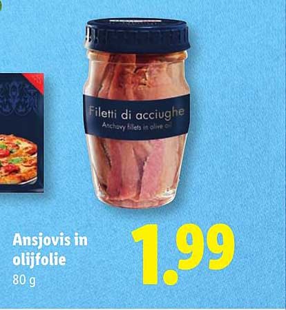 Ansjovis in olijfolie 80 g