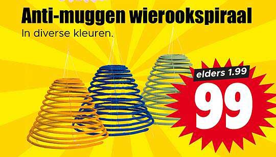 Anti-muggen wierookspiraal
