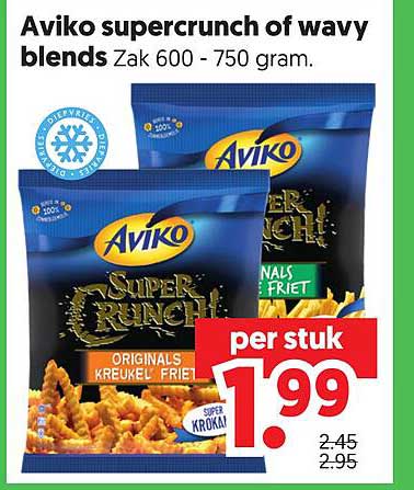 Aviko supercrunch of wavy blends Zak 600 - 750 gram