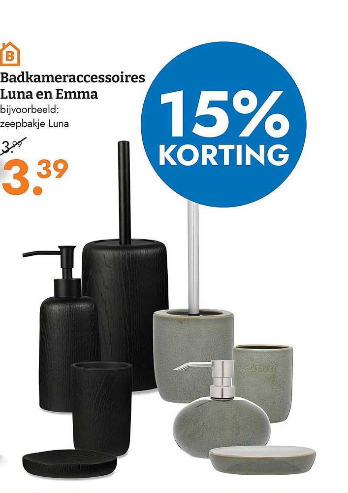 Badkameraccessoires Luna en Emma