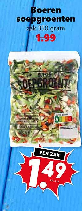 Boeren soepgroenten zak 350 gram