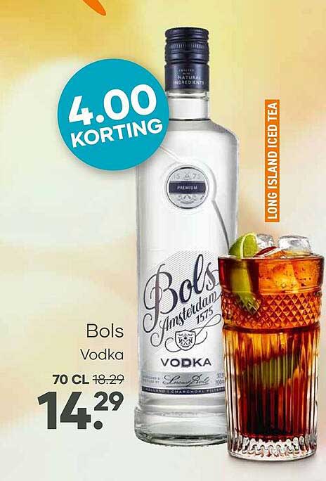 Bols Vodka 4.00 KORTING