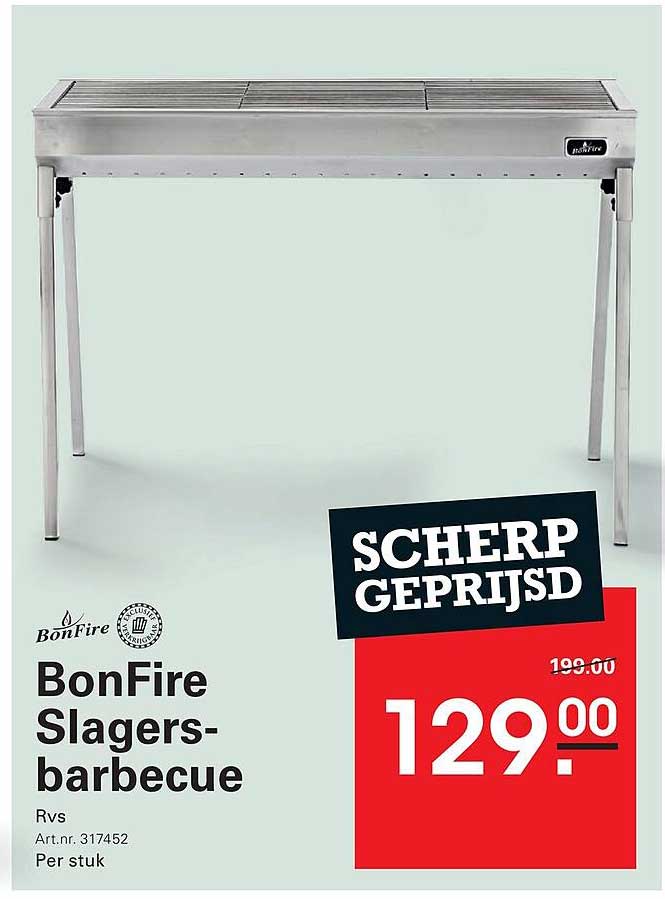 BonFire Slagers-barbecue Scherp geprijsd