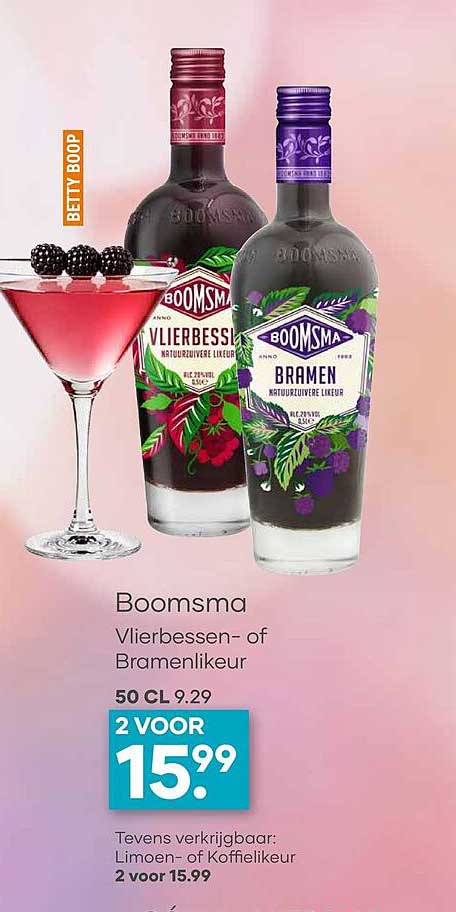 Boomsma Vlierbessen- of Bramenlikeur