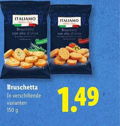 Bruschetta In verschillende varianten 150 g