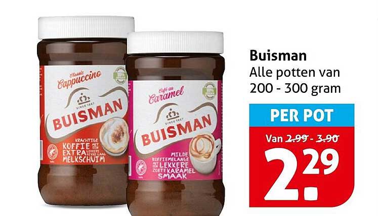 Buisman Alle potten van 200 - 300 gram PER POT