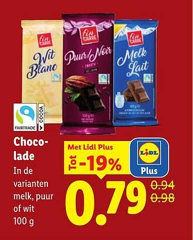 Choco-lade Tot -19%