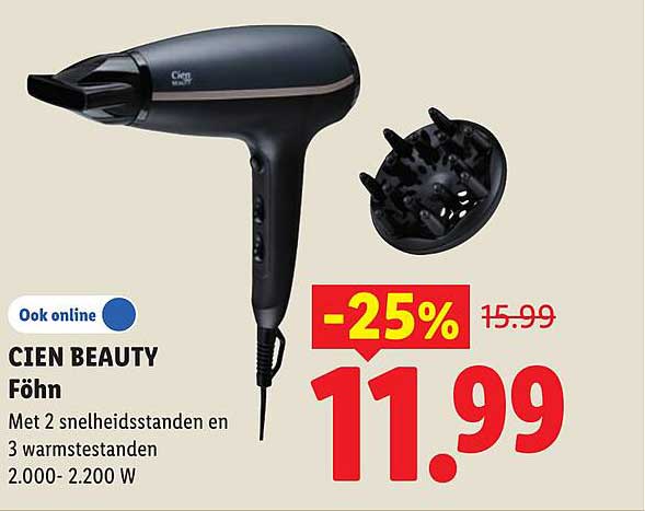 CIEN BEAUTY Föhn -25%