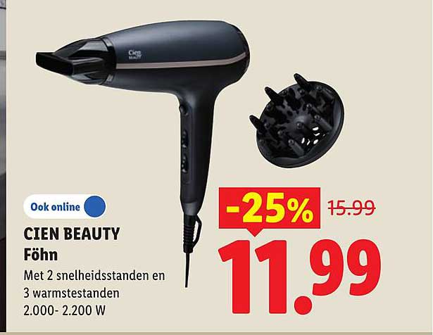 CIEN BEAUTY Föhn -25%