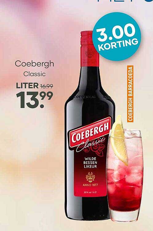 Coebergh Classic liter 3.00 korting