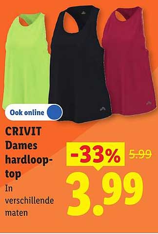 CRIVIT Dames hardloop-top
