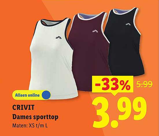 CRIVIT Dames sporttop