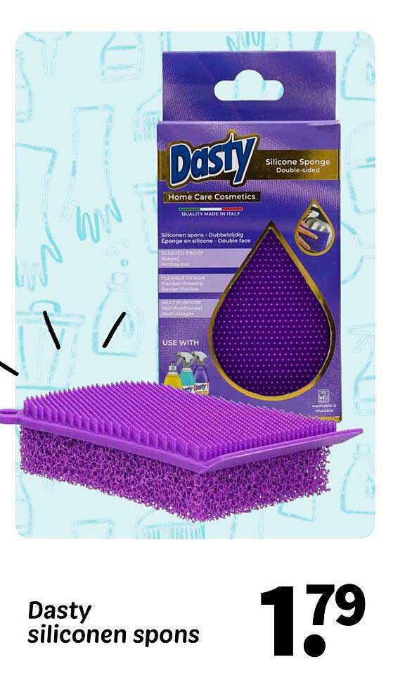 Dasty siliconen spons