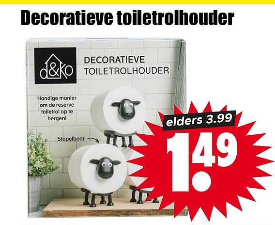 Decoratieve toiletrolhouder